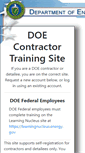 Mobile Screenshot of contractortraining.energy.gov