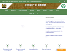 Tablet Screenshot of energy.go.ke