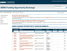 Tablet Screenshot of eere-exchange.energy.gov